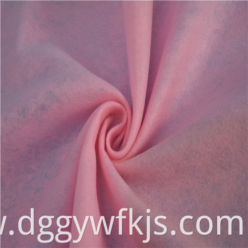 Pink clothing filled needle punched cotton